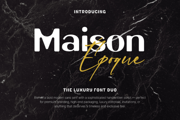 Maison Époque Duo: The Display Font for Scroll-Stopping Visuals